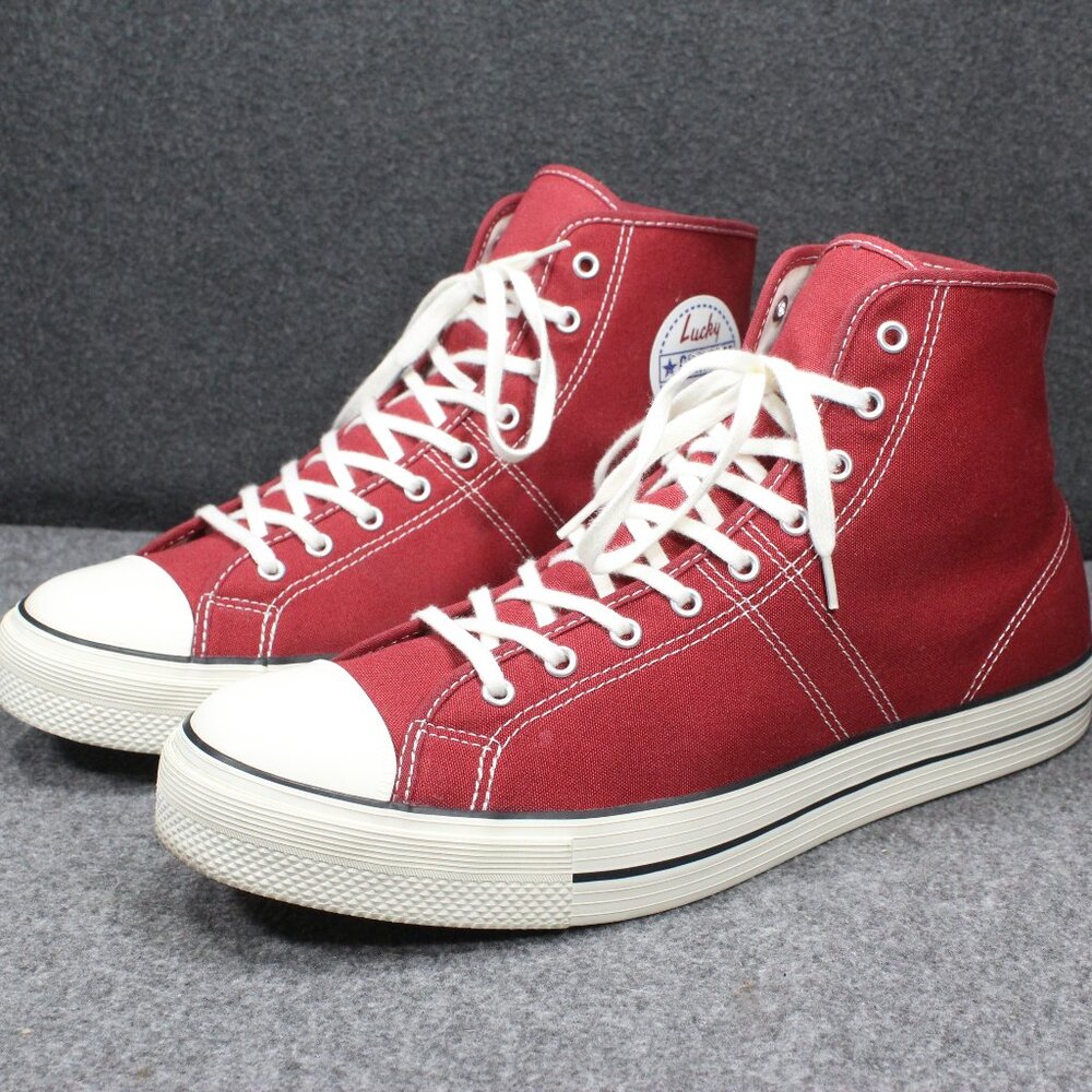 Converse Lucky Star High Garnet Red High Top Sneakers Shoes, Men's Size 11.5